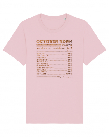 October Born Fun Facts Cotton Pink