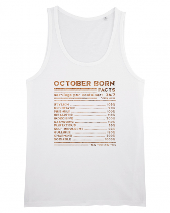 October Born Fun Facts White