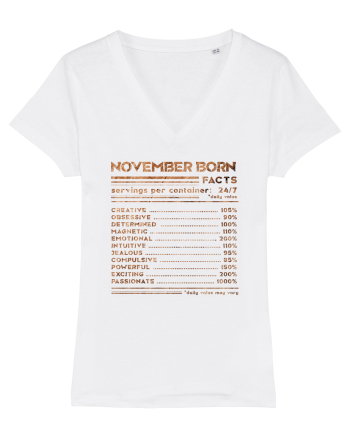 November Born Fun Facts White