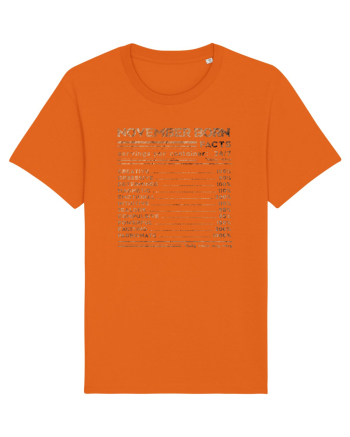 November Born Fun Facts Bright Orange