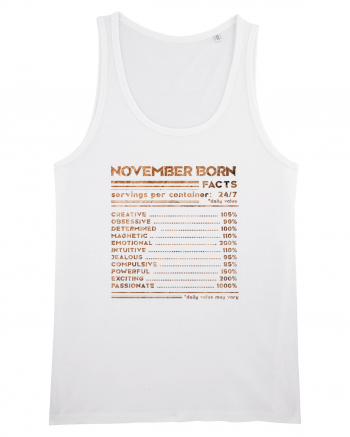 November Born Fun Facts White