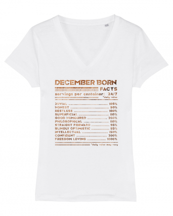 December Born Fun Facts White