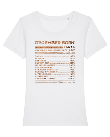 December Born Fun Facts White