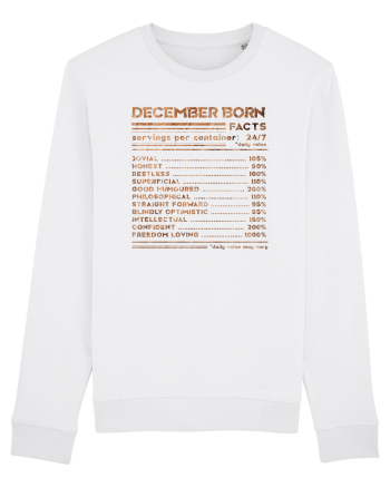 December Born Fun Facts White
