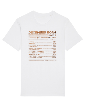December Born Fun Facts White