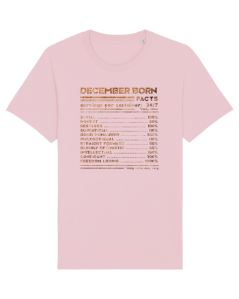 December Born Fun Facts Cotton Pink