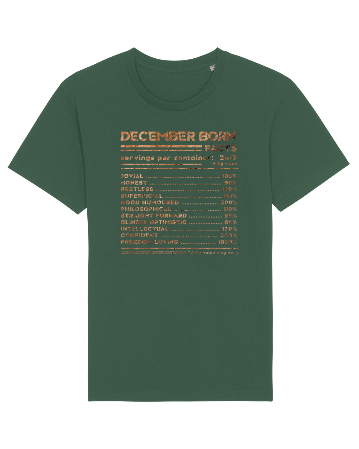 Tricou mânecă scurtă Unisex Rocker Bottle Green