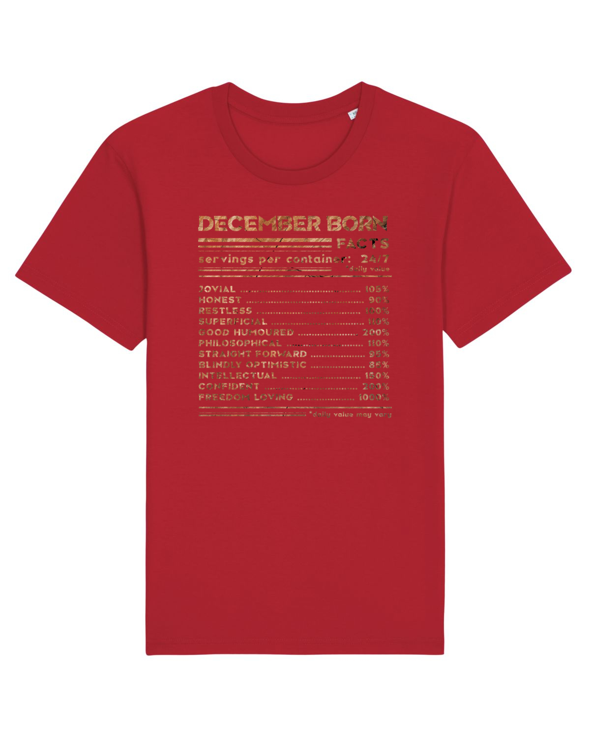 Tricou mânecă scurtă Unisex Rocker Red
