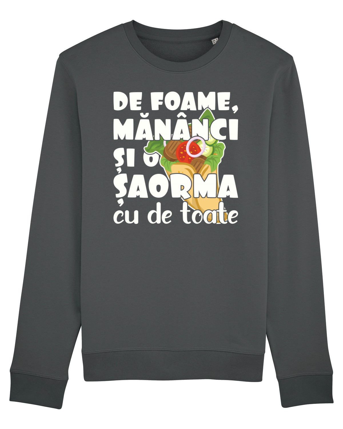 Bluză mânecă lungă Unisex Rise Anthracite