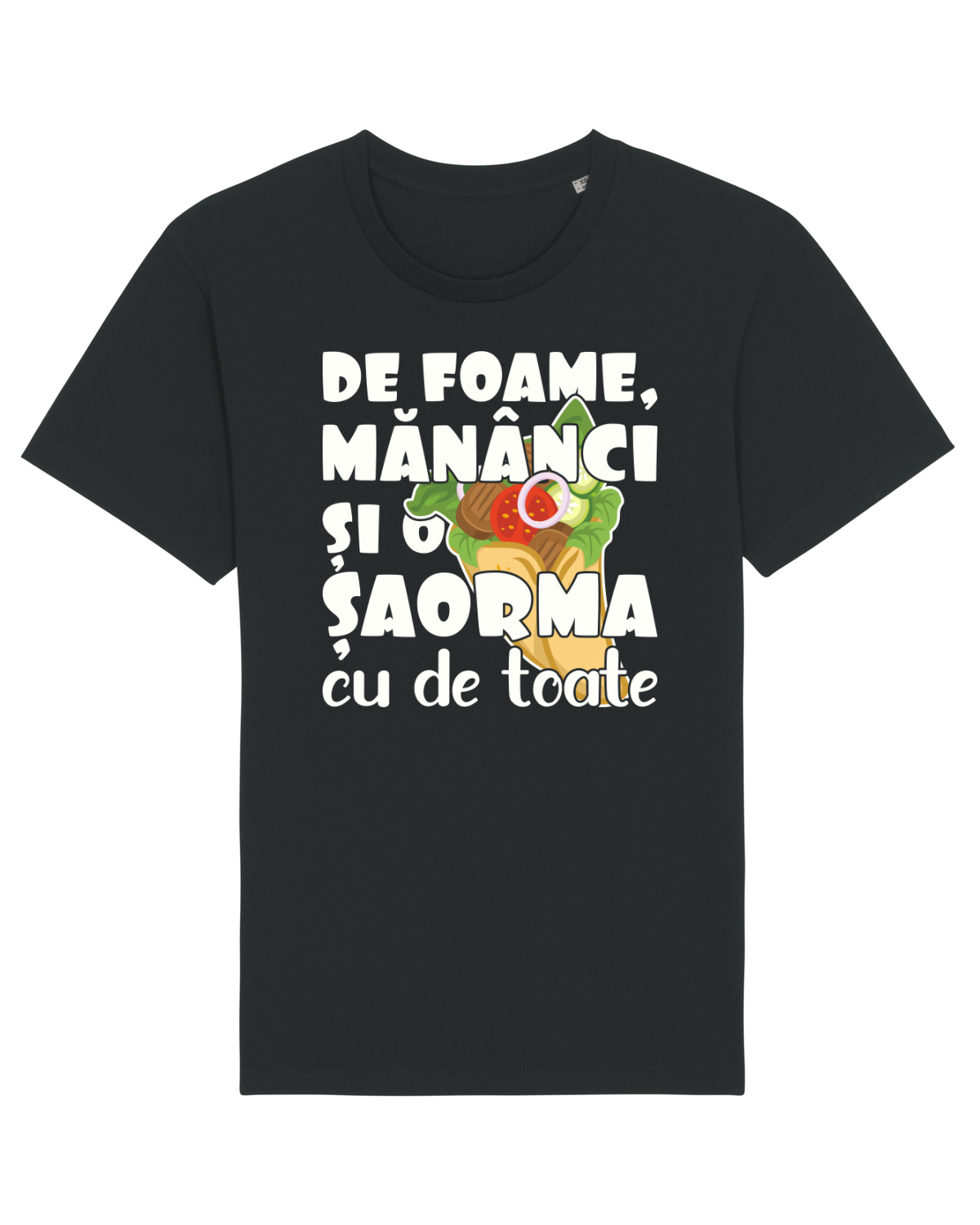 Tricou mânecă scurtă Unisex Rocker Black