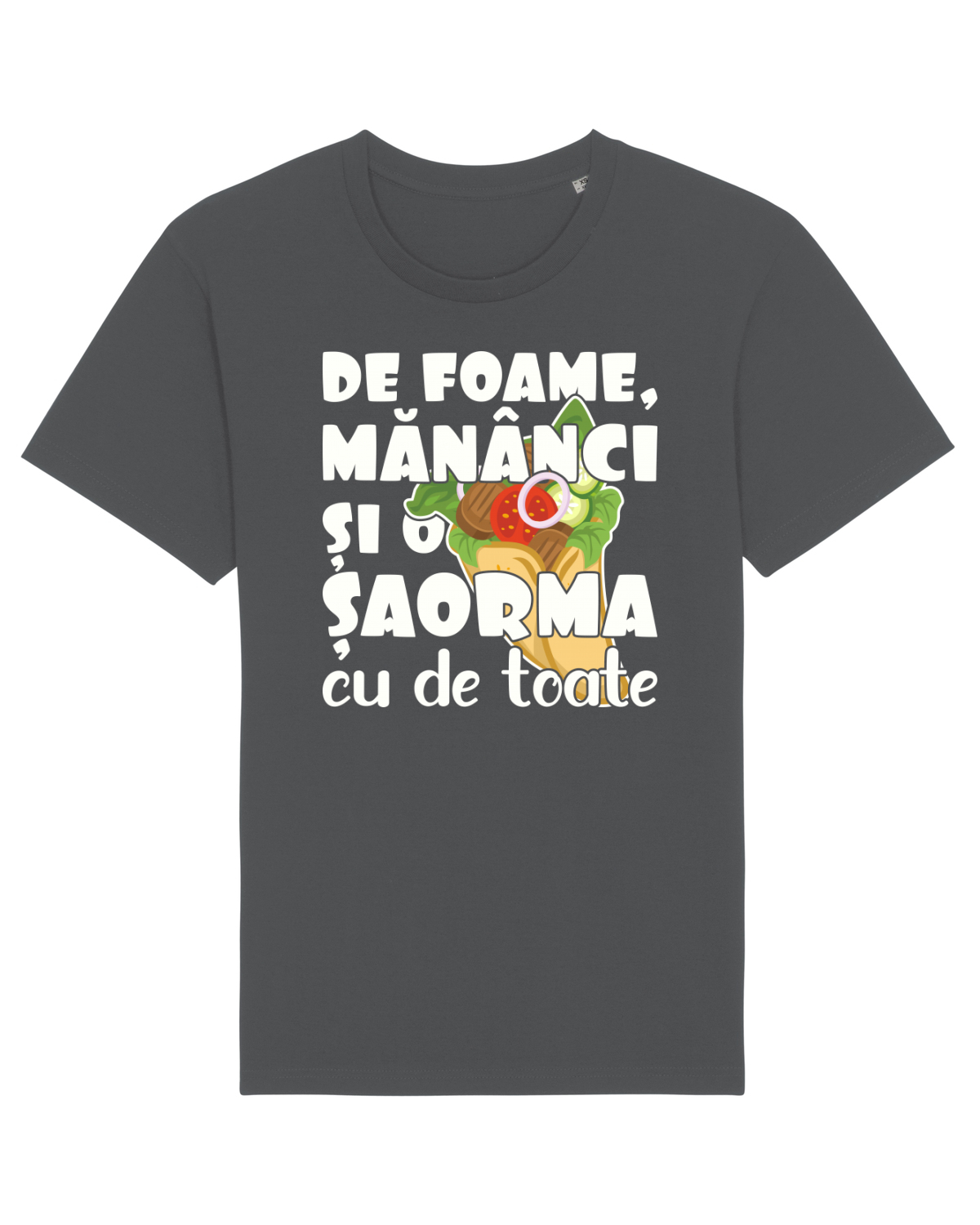 Tricou mânecă scurtă Unisex Rocker Anthracite