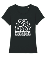2'Sday 2.22.22 Twosday Tricou mânecă scurtă guler larg fitted Damă Expresser