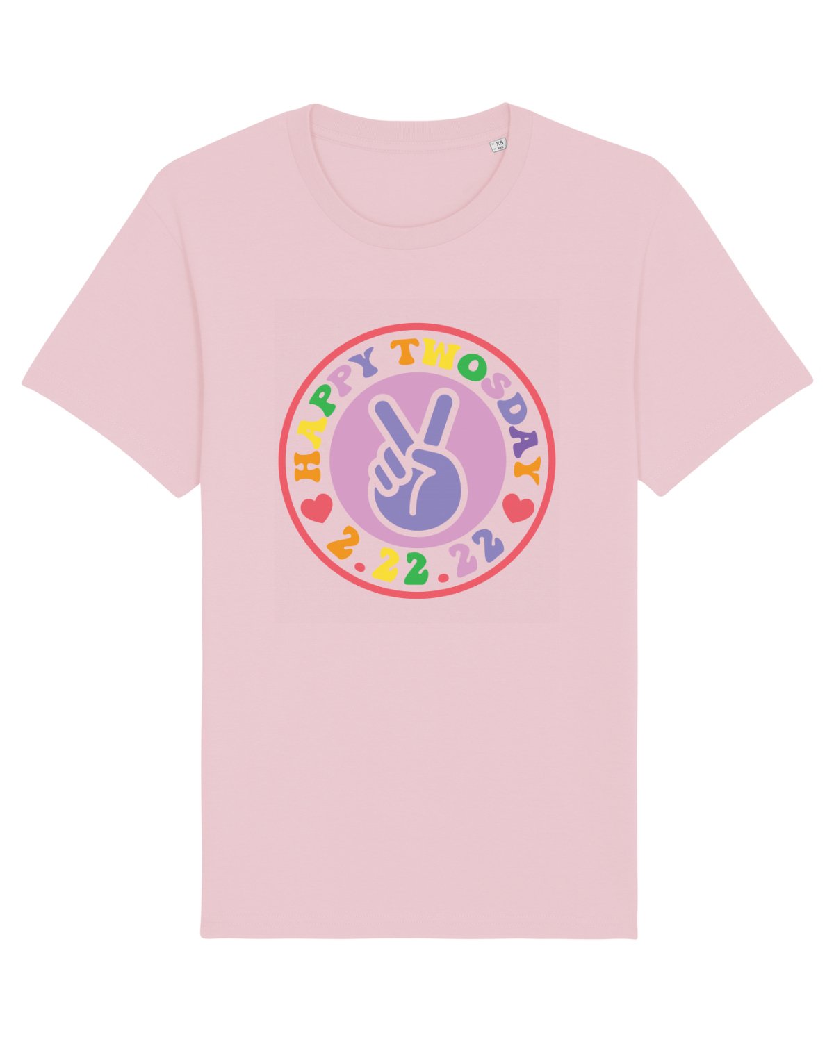 Tricou mânecă scurtă Unisex Rocker Cotton Pink