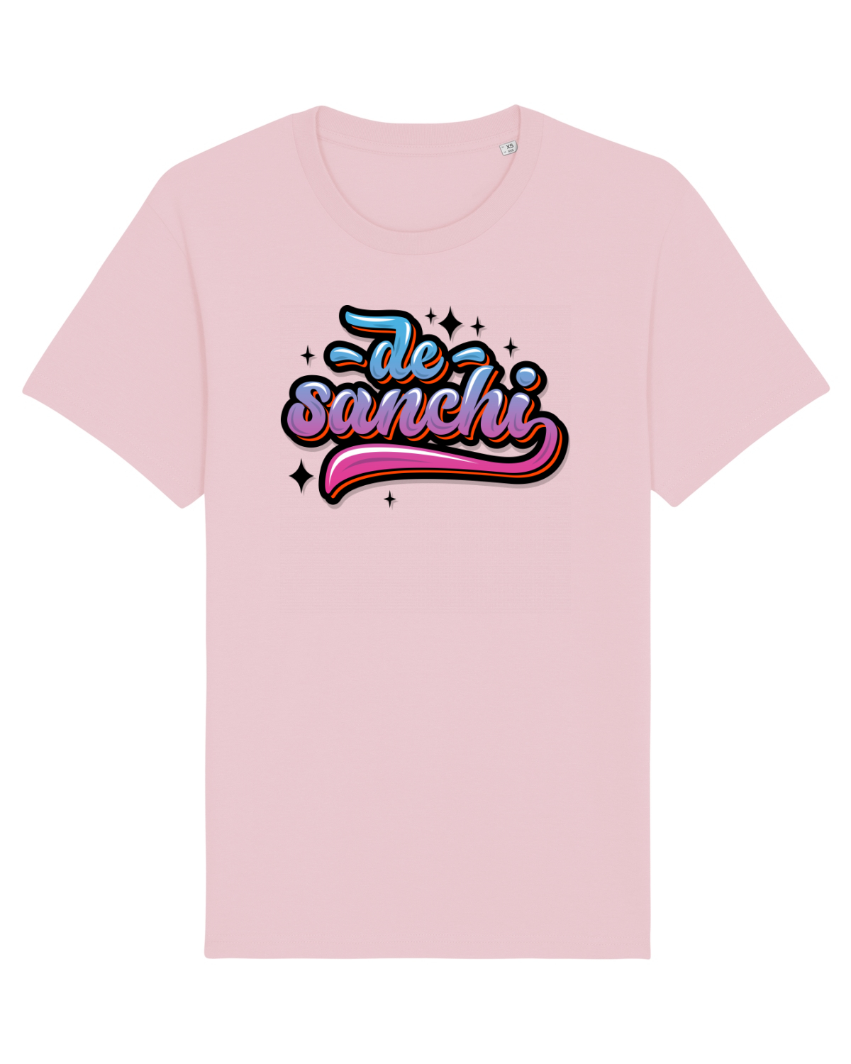 Tricou mânecă scurtă Unisex Rocker Cotton Pink