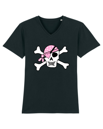 Pink Lover Skull Black