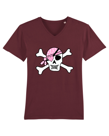 Pink Lover Skull Burgundy