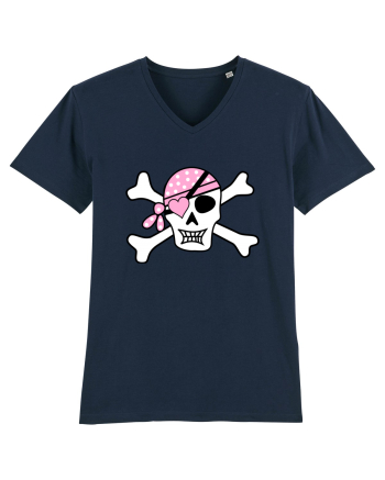 Pink Lover Skull French Navy