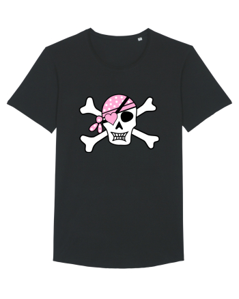 Pink Lover Skull Black