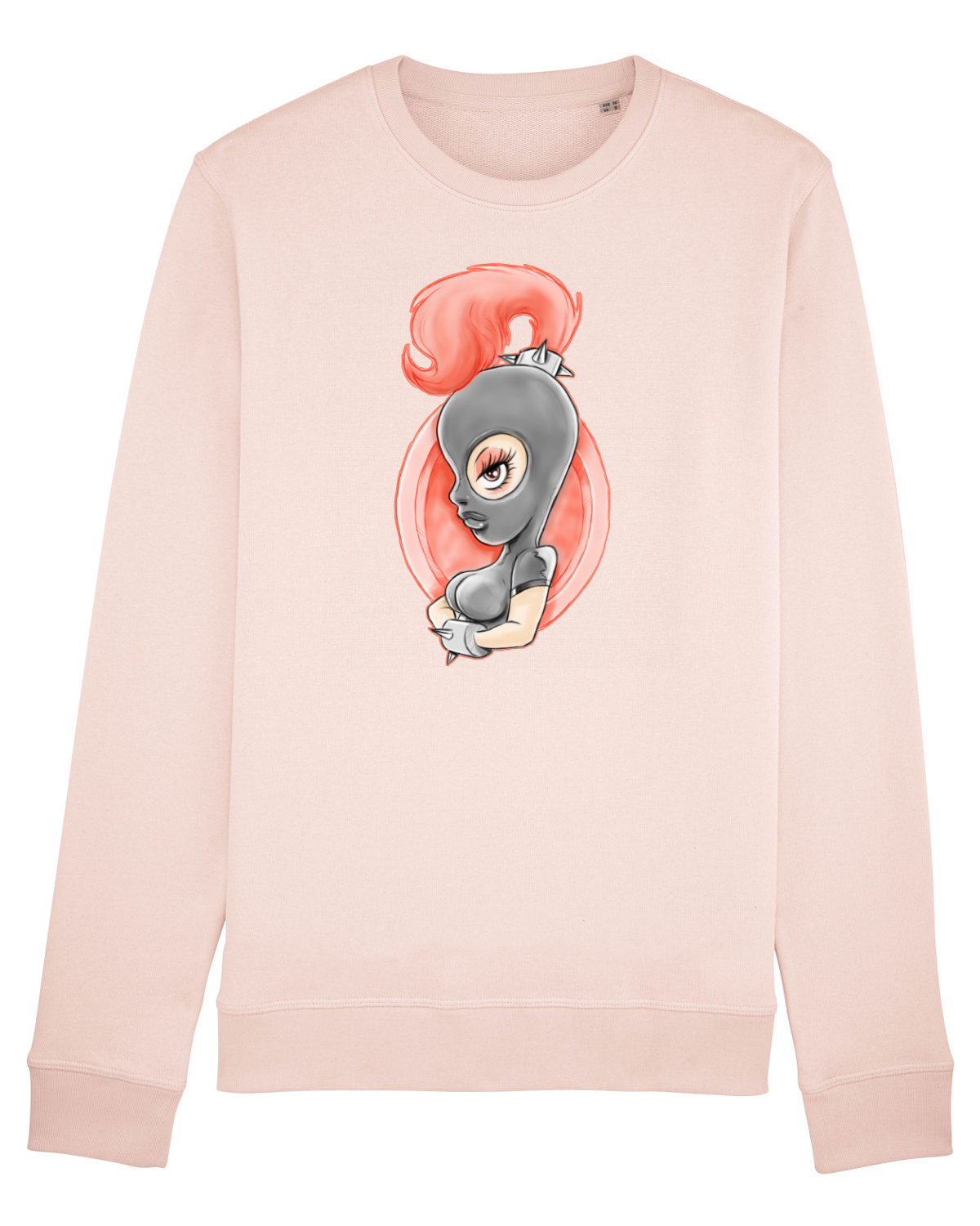Bluză mânecă lungă Unisex Rise Candy Pink