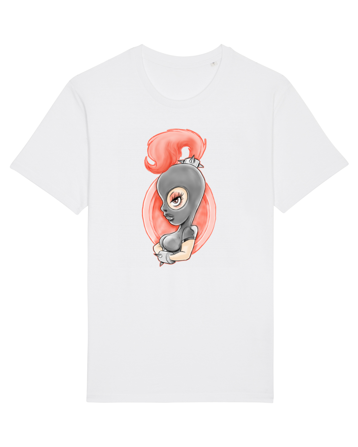 Tricou mânecă scurtă Unisex Rocker White