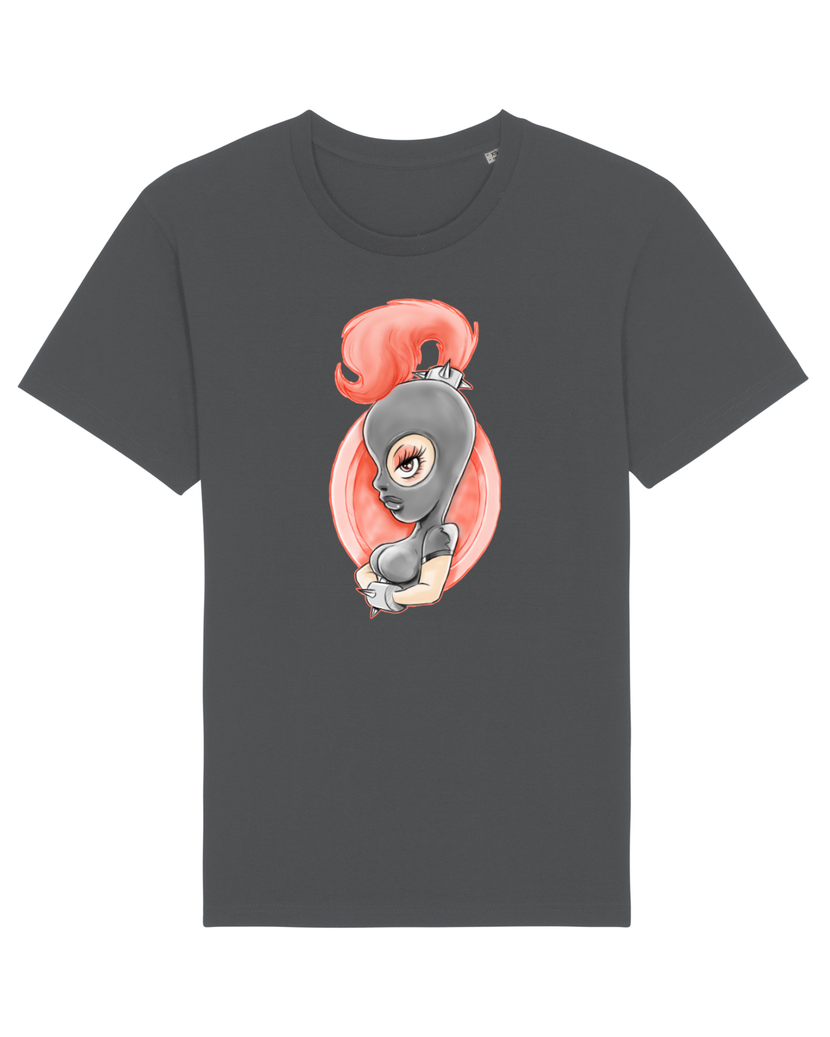 Tricou mânecă scurtă Unisex Rocker Anthracite