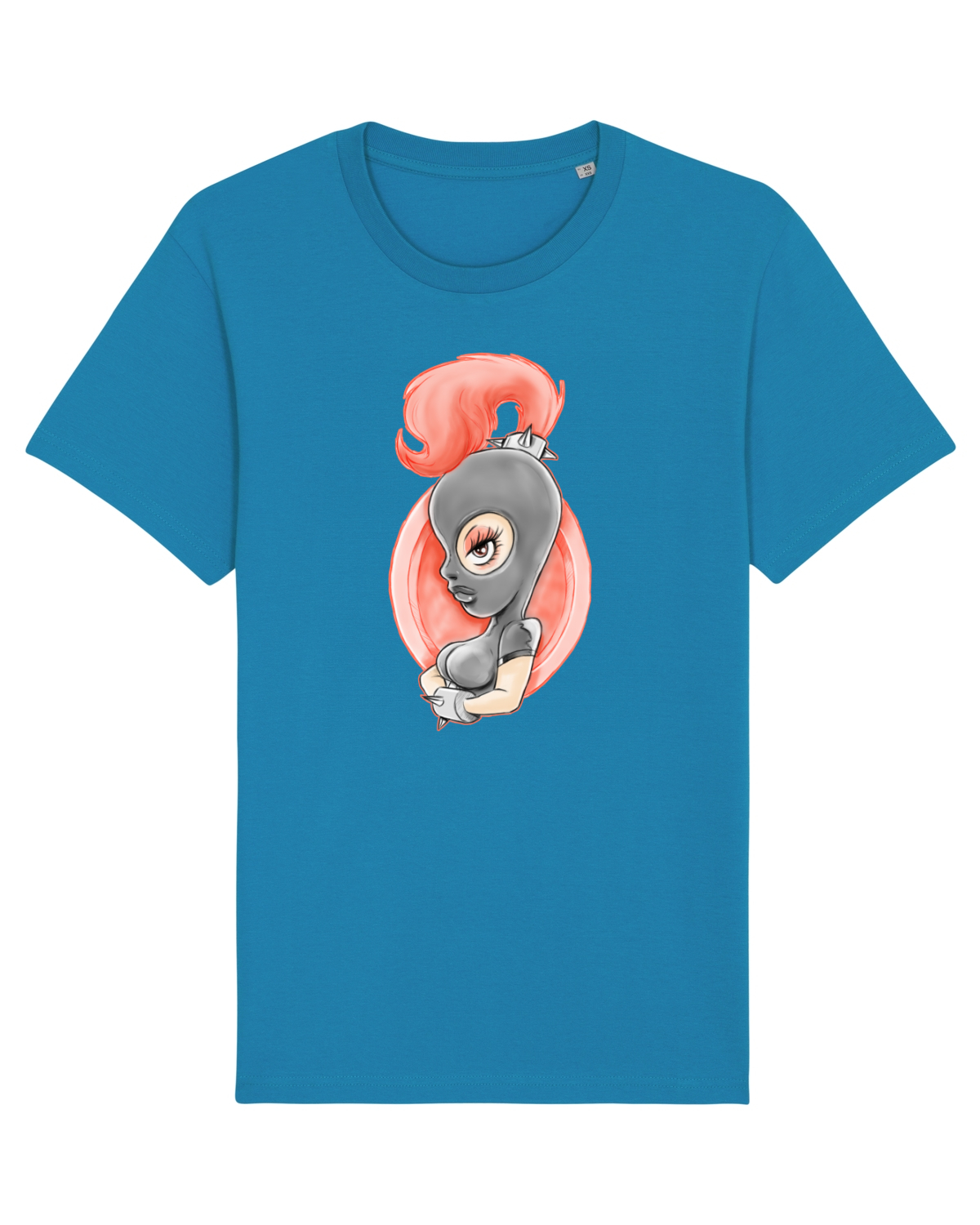 Tricou mânecă scurtă Unisex Rocker Azur