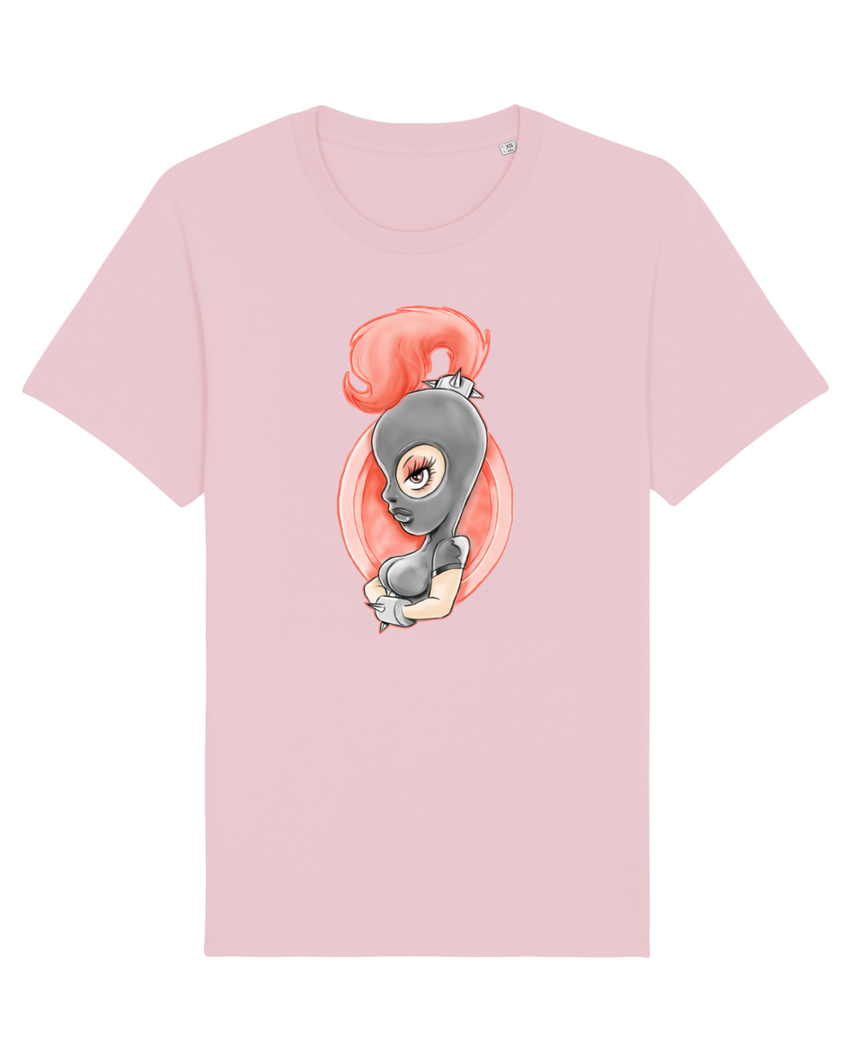 Tricou mânecă scurtă Unisex Rocker Cotton Pink