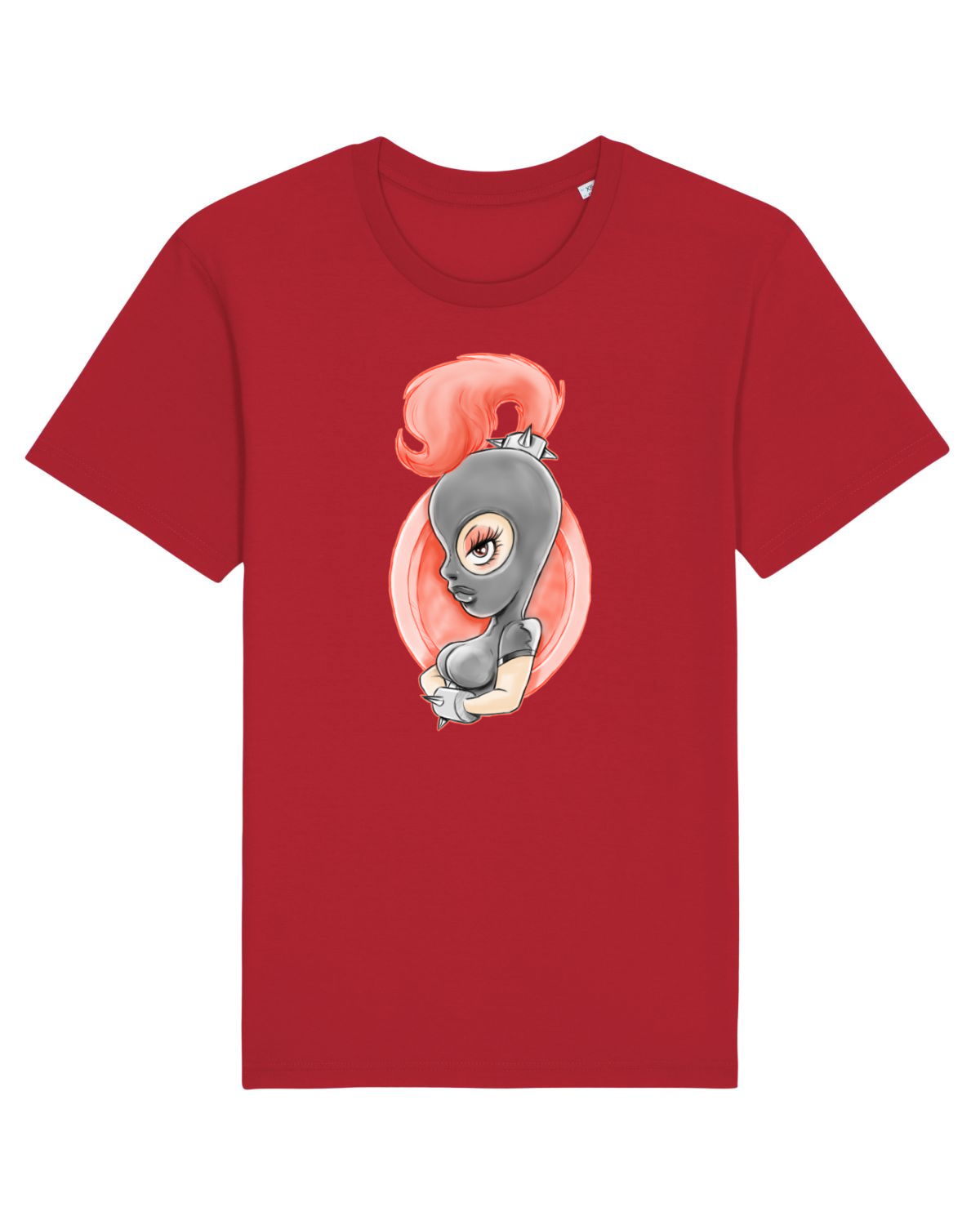 Tricou mânecă scurtă Unisex Rocker Red