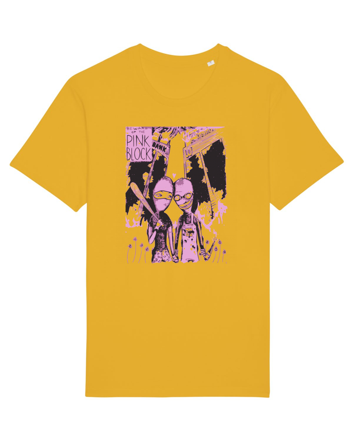 Tricou mânecă scurtă Unisex Rocker Spectra Yellow