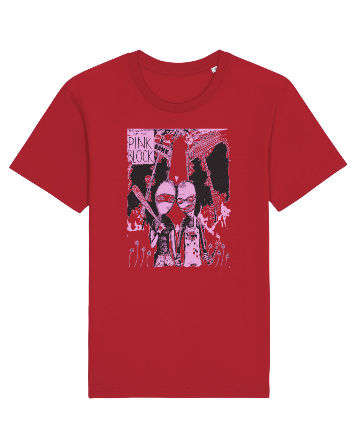 Tricou mânecă scurtă Unisex Rocker Red