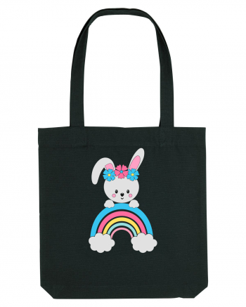 Bunny Rainbow Black