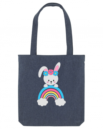 Bunny Rainbow Midnight Blue