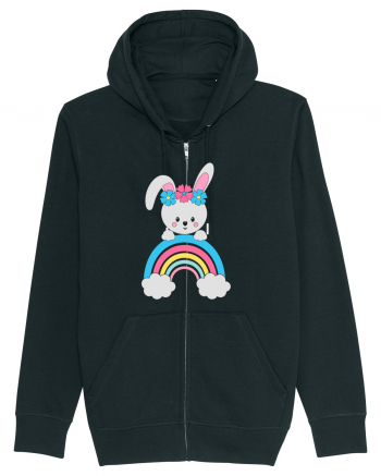 Bunny Rainbow Black