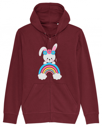 Bunny Rainbow Burgundy