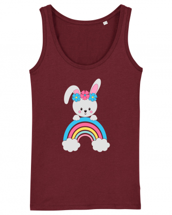 Bunny Rainbow Burgundy