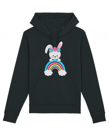 Bunny Rainbow Black