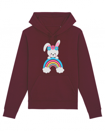 Bunny Rainbow Burgundy