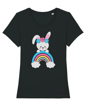 Bunny Rainbow Black