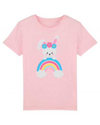 Bunny Rainbow Cotton Pink