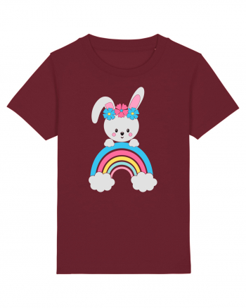 Bunny Rainbow Burgundy