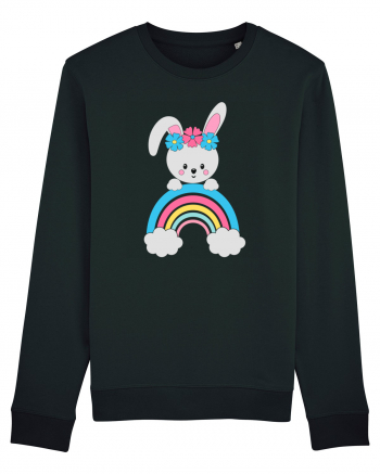 Bunny Rainbow Black