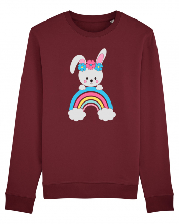 Bunny Rainbow Burgundy