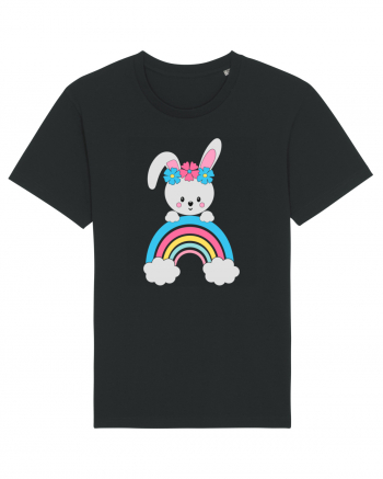 Bunny Rainbow Black