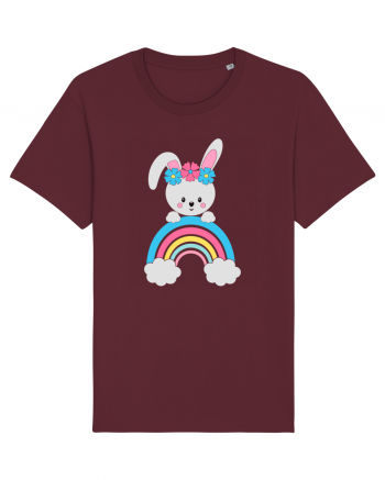 Bunny Rainbow Burgundy