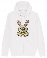 Bunny Cartoon Hanorac cu fermoar Unisex Connector