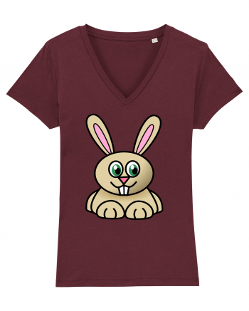 Bunny Cartoon Burgundy