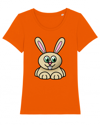 Bunny Cartoon Bright Orange