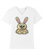 Bunny Cartoon Tricou mânecă scurtă guler V Bărbat Presenter