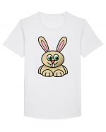 Bunny Cartoon Tricou mânecă scurtă guler larg Bărbat Skater