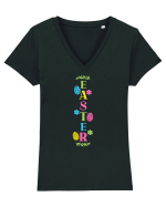 Easter  / Paste Tricou mânecă scurtă guler V Damă Evoker